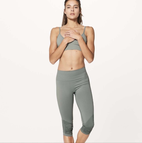 NWT Lululemon Awakening Crop *Taryn Toomey Collection 17" Earl Grey - Picture 3 of 12